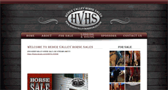 Desktop Screenshot of hebervalleyhorsesales.com